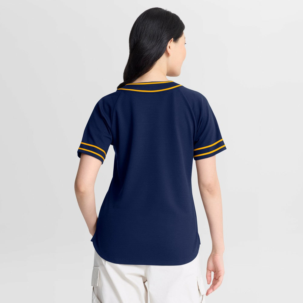 Milwaukee Brewers Fanatics Women's Diva Race Ahead Raglan V-Neck T-Shirt - MLB T-shirts