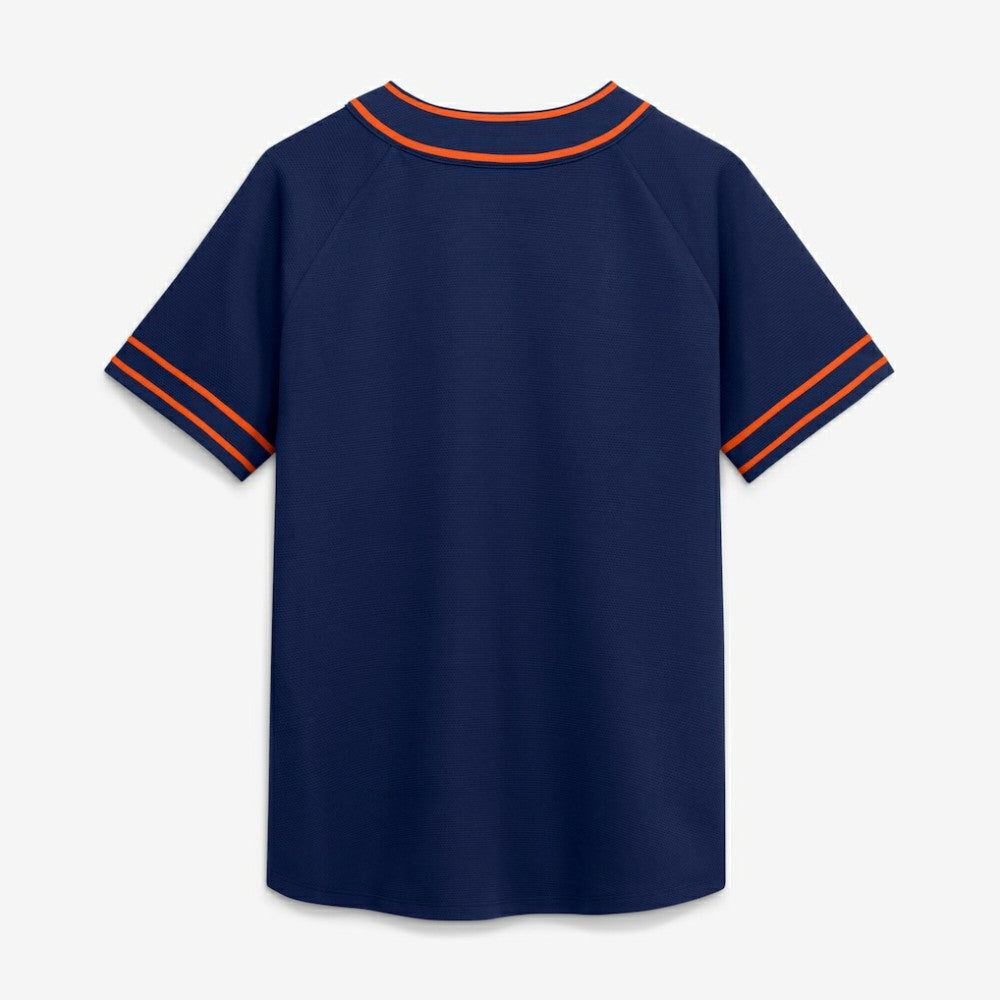 Detroit Tigers Fanatics Women's Diva Race Ahead Raglan V-Neck T-Shirt - MLB T-shirts