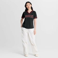 Arizona Diamondbacks Fanatics Women's Diva Race Ahead Raglan V-Neck T-Shirt - MLB T-shirts