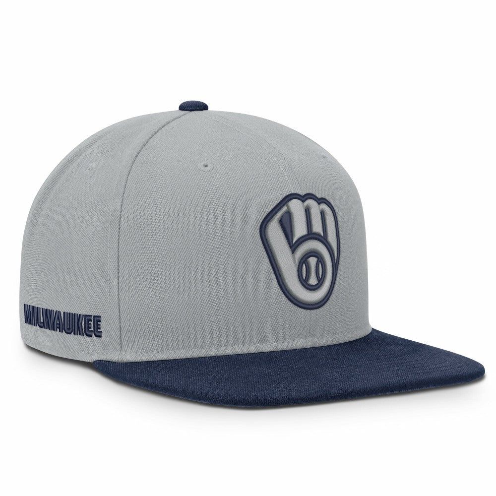 Milwaukee Brewers Nike Primetime Pro Dri-FIT Snapback Hat - MLB Hats