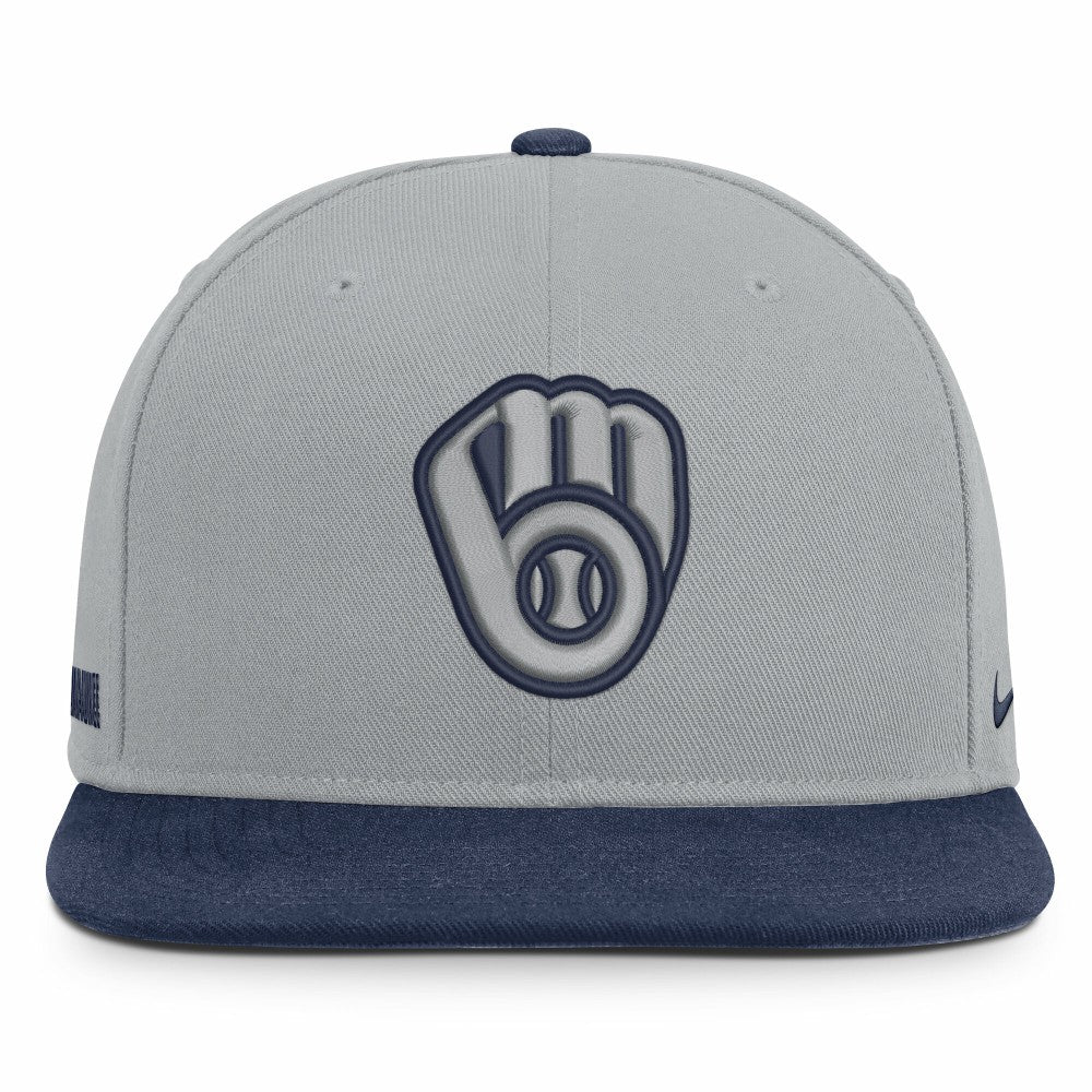 Milwaukee Brewers Nike Primetime Pro Dri-FIT Snapback Hat - MLB Hats
