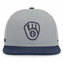 Milwaukee Brewers Nike Primetime Pro Dri-FIT Snapback Hat - MLB Hats
