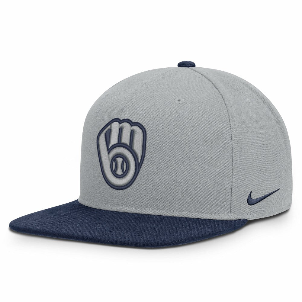 Milwaukee Brewers Nike Primetime Pro Dri-FIT Snapback Hat - MLB Hats
