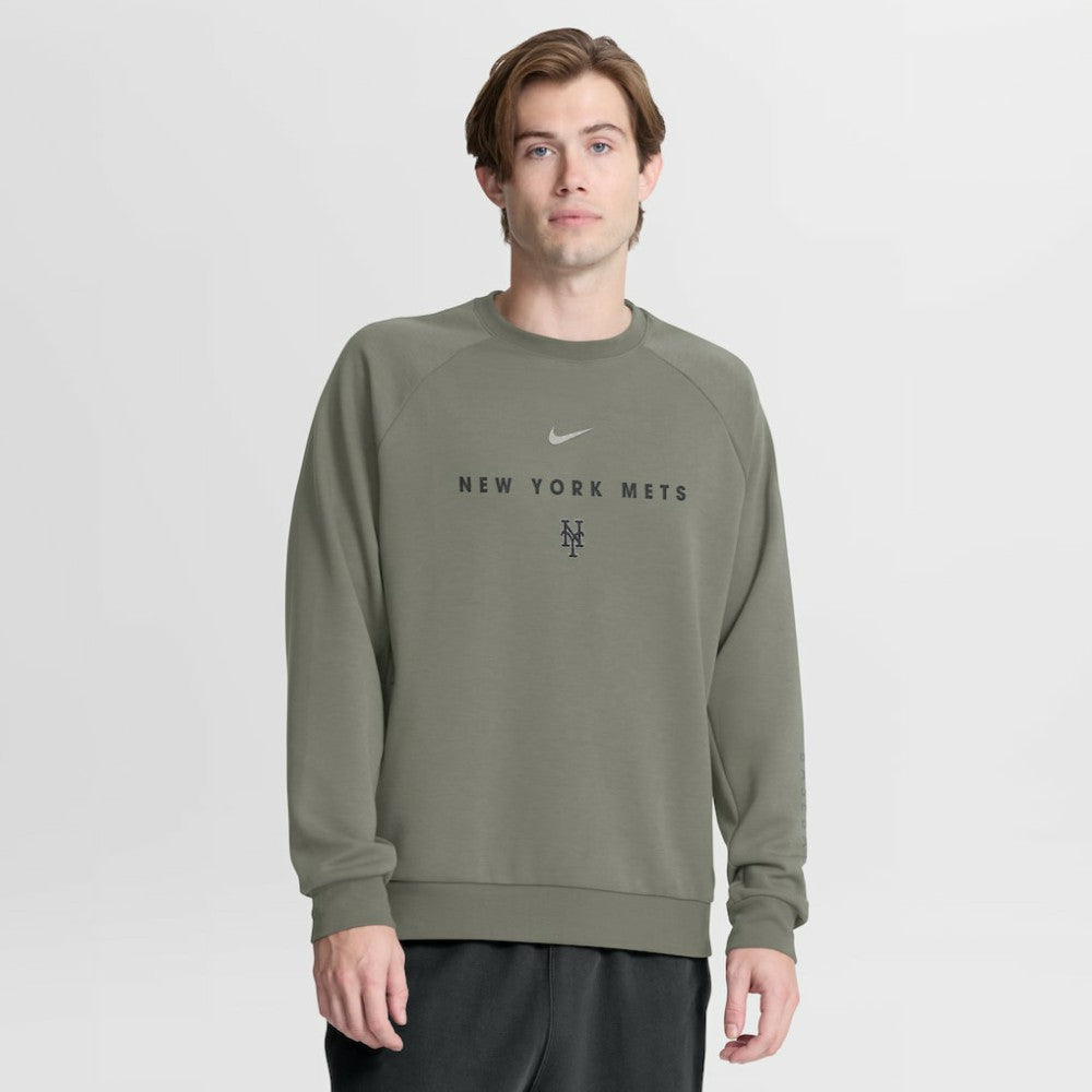 New York Mets Nike Statement Primary Raglan Dri-FIT Sweatshirt - MLB Sweatshirts