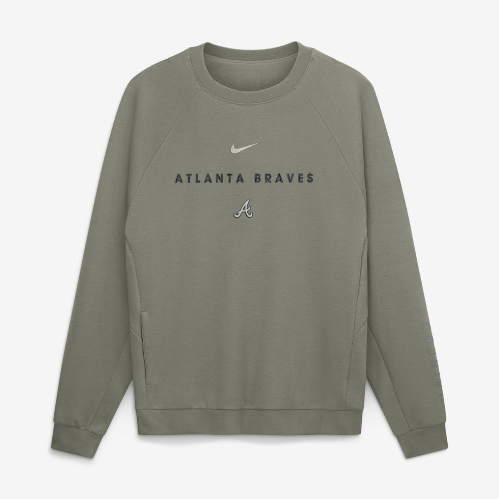 Atlanta Braves Nike Statement Primary Raglan Dri-FIT Sweatshirt - MLB Sweatshirts
