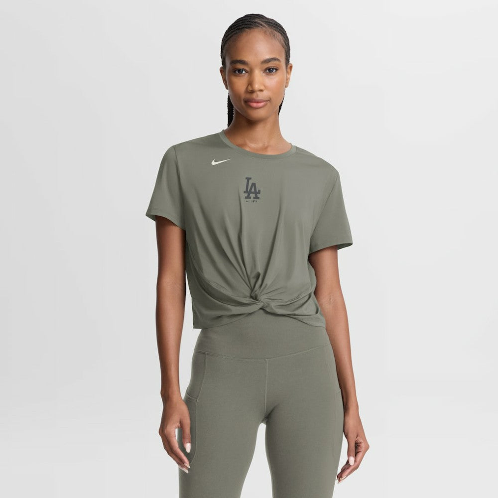 Los Angeles Dodgers Nike Women's One Twist Dri-FIT Cropped T-Shirt - MLB T-shirts