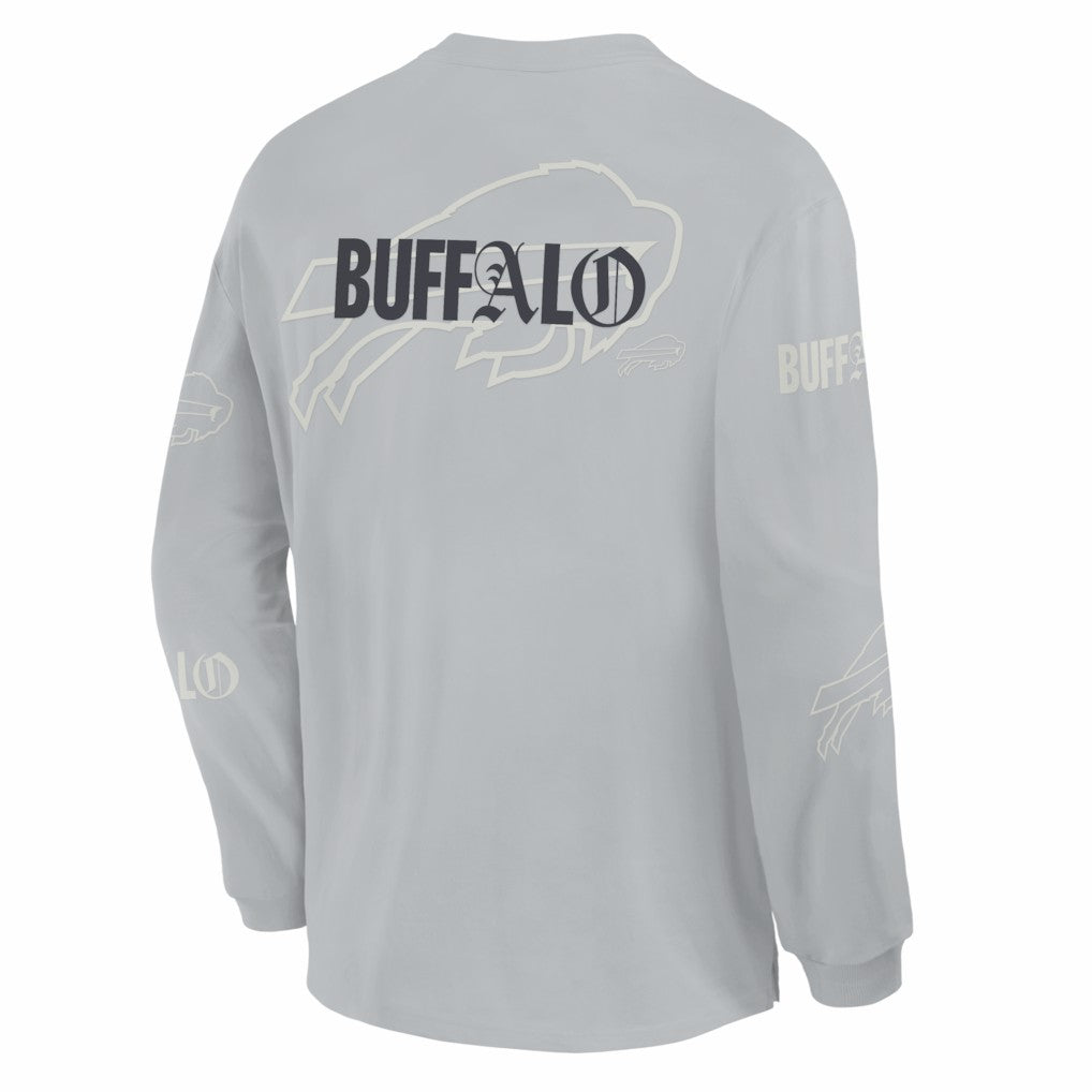 Buffalo Bills Oversized Type Play Long Sleeve T-Shirt | NFL Discount