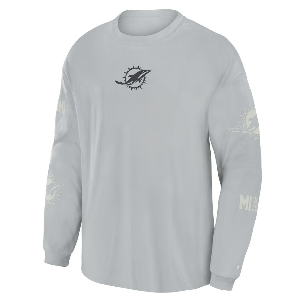 Miami Dolphins Oversized Type Play Long Sleeve T-Shirt | NFL US