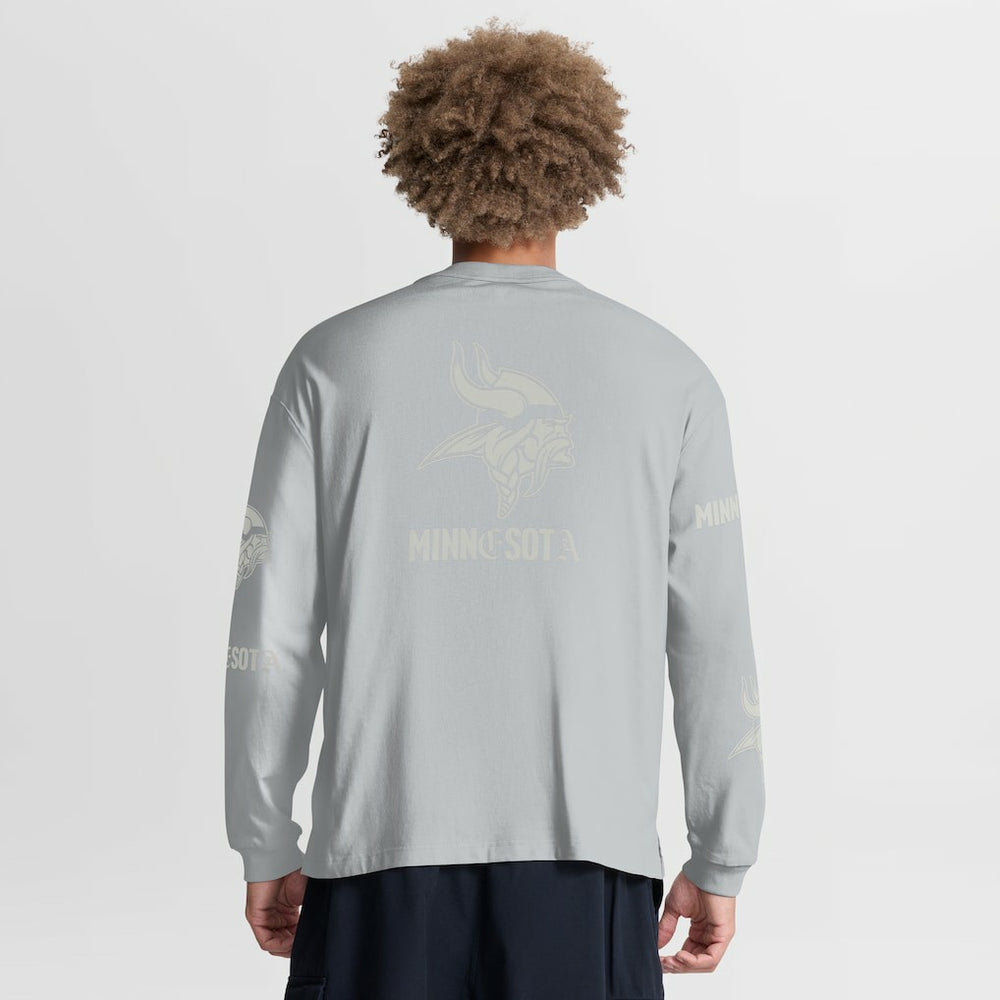 Minnesota Vikings Oversized Type Play Long Sleeve T-Shirt | NFL US