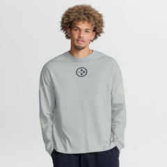 Pittsburgh Steelers Oversized Type Play Long Sleeve T-Shirt | NFL New