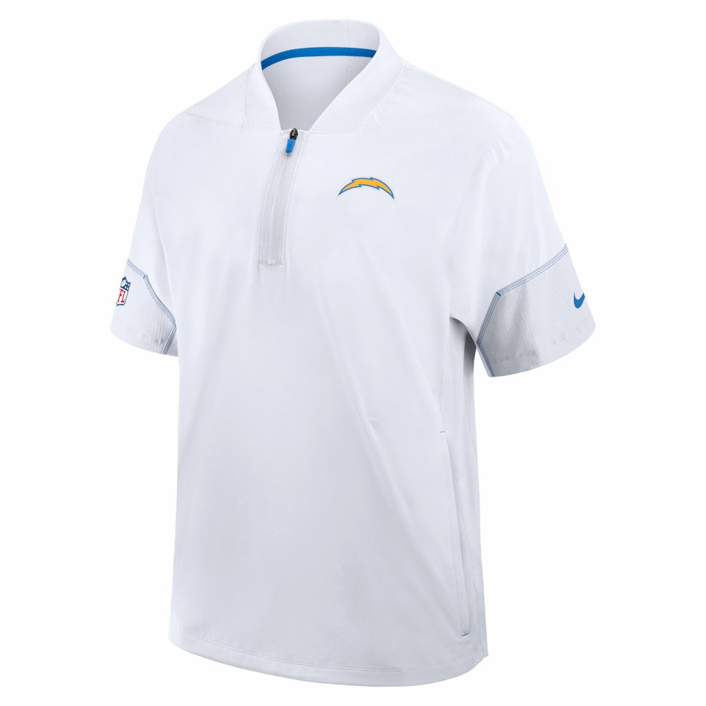 Los Angeles Chargers Sideline Short Sleeve Quarter-Zip Coach Jacket | NFL Hot