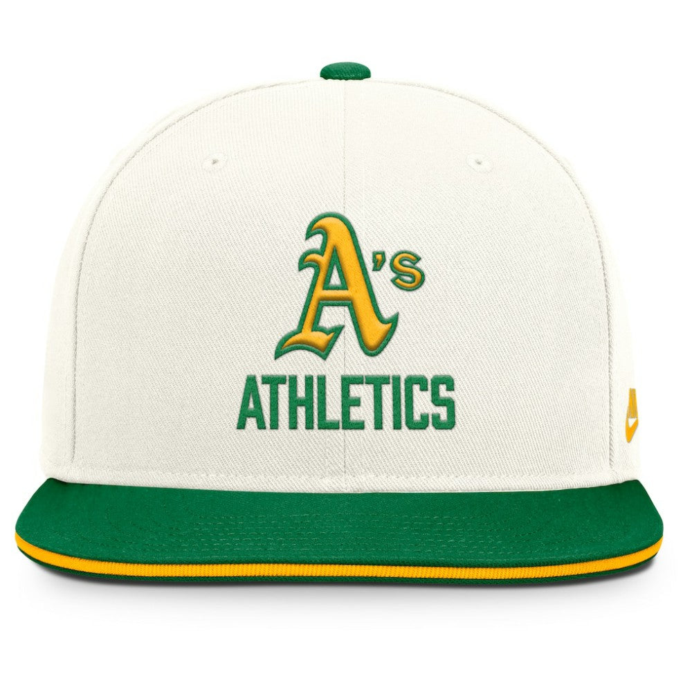 Athletics Nike Cooperstown Pro Dri-FIT Snapback Hat - MLB Hats