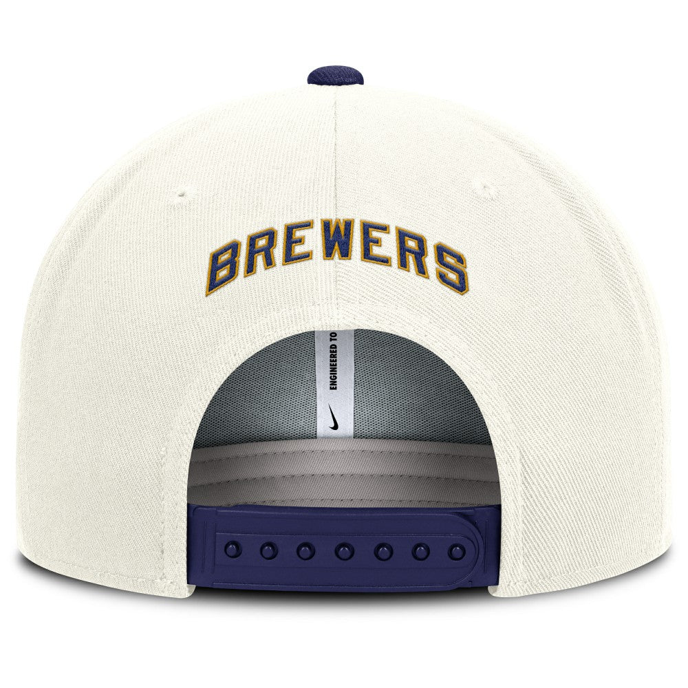 Milwaukee Brewers Nike Cooperstown Pro Dri-FIT Snapback Hat - MLB Hats