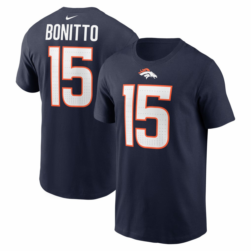 Denver Broncos Nik Bonitto  Player Name & Number T-Shirt | NFL US