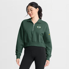 Green Bay Packers Women's Phoenix Fleece Quarter-Zip Sweatshirt | NFL Sale