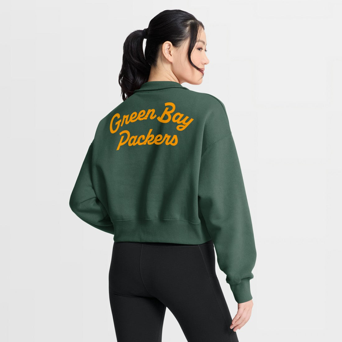 Green Bay Packers Women's Phoenix Fleece Quarter-Zip Sweatshirt | NFL Sale