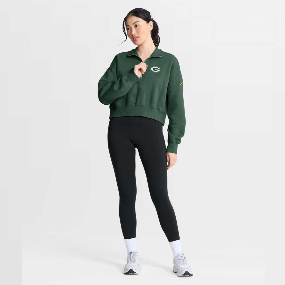 Green Bay Packers Women's Phoenix Fleece Quarter-Zip Sweatshirt | NFL Sale