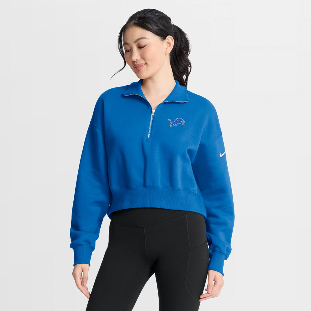 Detroit Lions Women's Phoenix Fleece Quarter-Zip Sweatshirt | NFL US