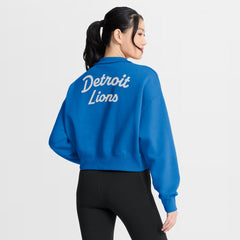 Detroit Lions Women's Phoenix Fleece Quarter-Zip Sweatshirt | NFL US