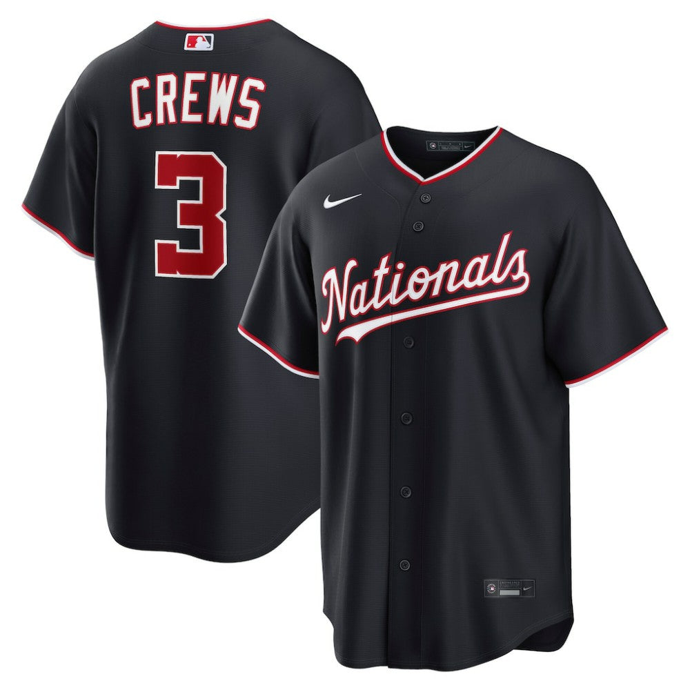 Dylan Crews Washington Nationals Nike Alternate Replica Jersey - MLB Jerseys