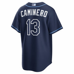 Junior Caminero Tampa Bay Rays Nike Road Replica Jersey - MLB Jerseys