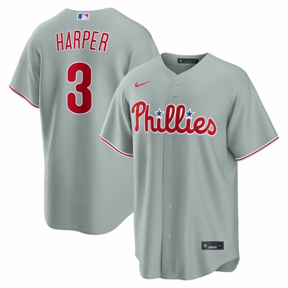 Bryce Harper Philadelphia Phillies Nike Road Replica Jersey - MLB Jerseys