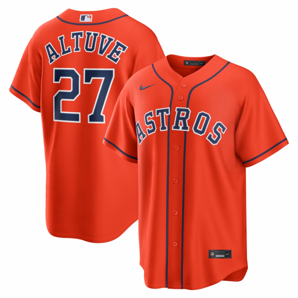 Jose Altuve Houston Astros Nike Alternate Replica Jersey - MLB Jerseys