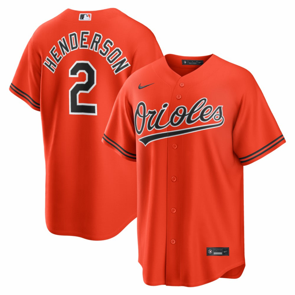 Gunnar Henderson Baltimore Orioles Nike Alternate 2 Replica Jersey - MLB Jerseys