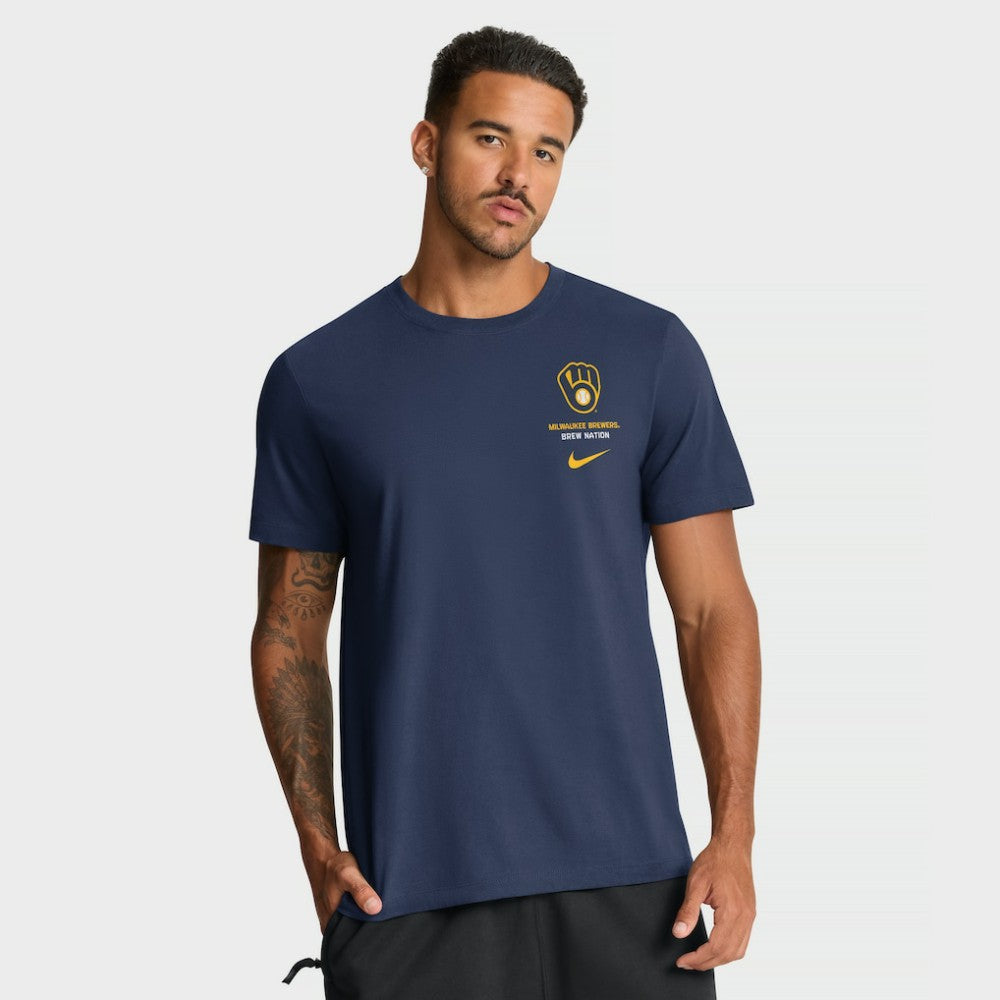 Milwaukee Brewers Nike Primetime 2-Hit T-Shirt - MLB T-shirts