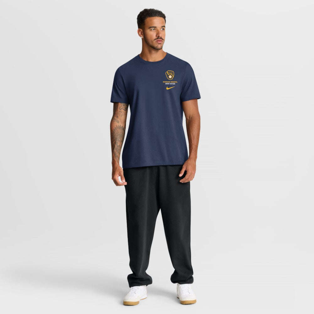 Milwaukee Brewers Nike Primetime 2-Hit T-Shirt - MLB T-shirts
