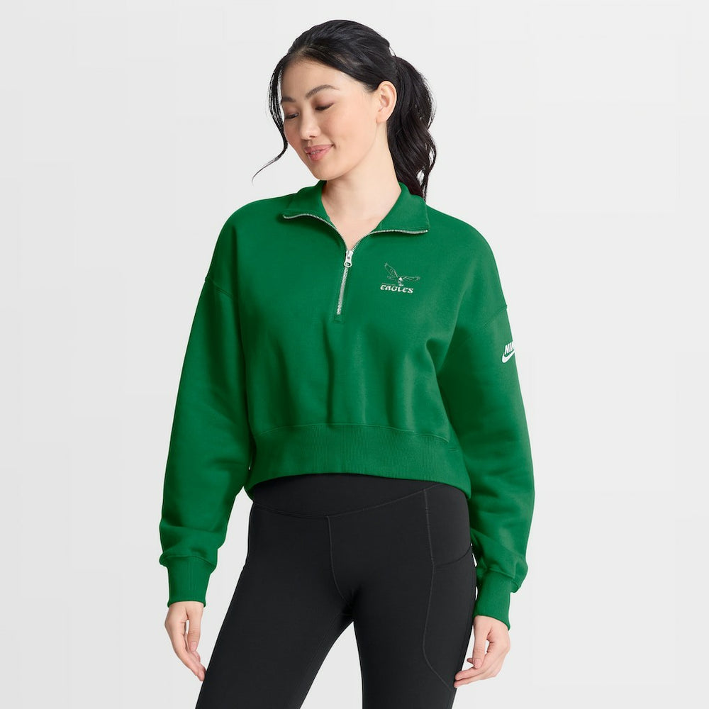 Philadelphia Eagles Women's Phoenix Fleece Quarter-Zip Sweatshirt | NFL On sale