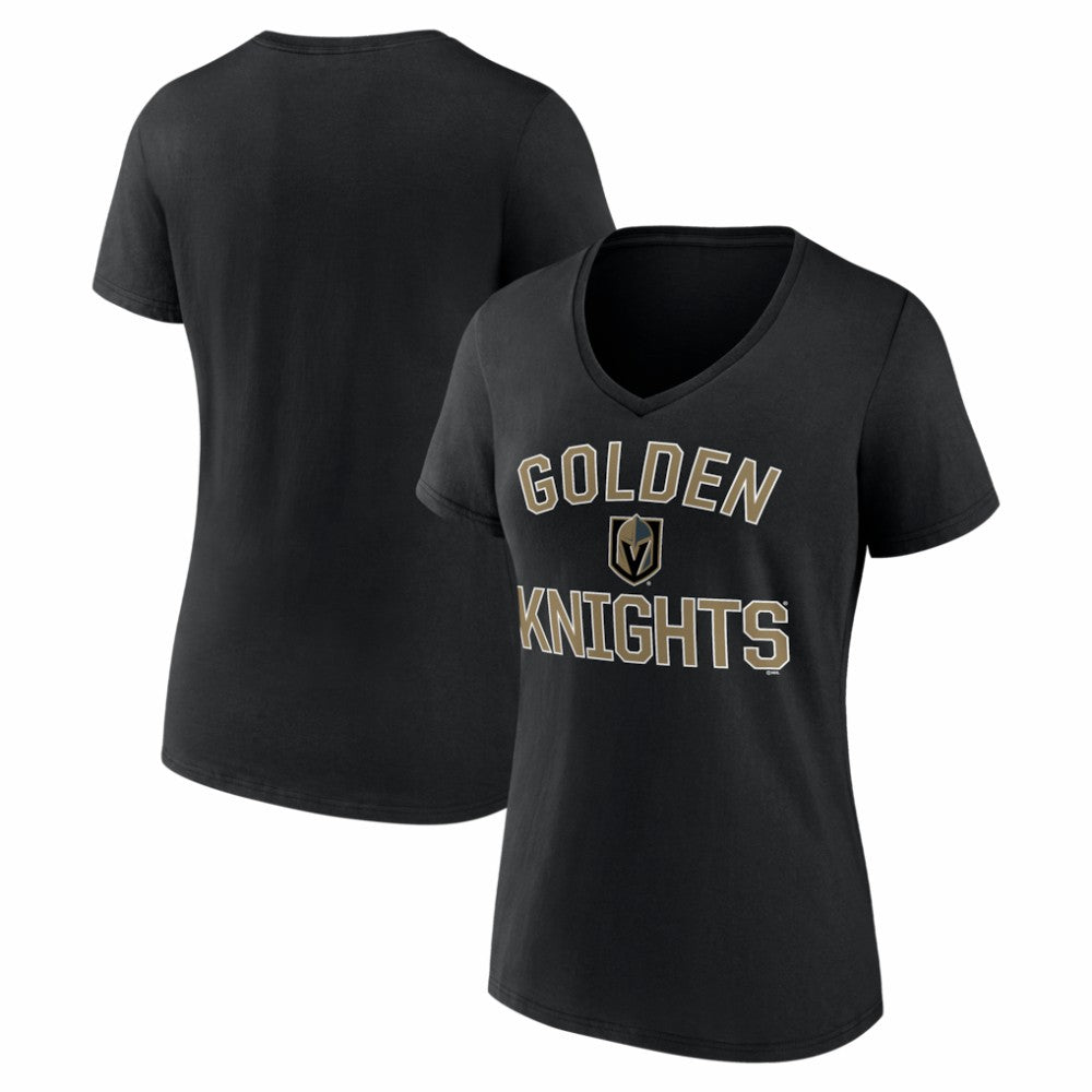 Vegas Golden Knights Logo Athletic Women's Arch Victory V-Neck T-Shirt -  NHL T-shirts