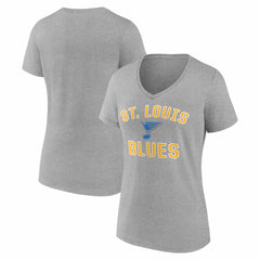 St. Louis Blues Logo Athletic Women's Arch Victory V-Neck T-Shirt -  NHL T-shirts
