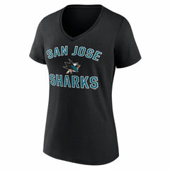San Jose Sharks Logo Athletic Women's Arch Victory V-Neck T-Shirt -  NHL T-shirts