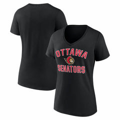 Ottawa Senators Logo Athletic Women's Arch Victory V-Neck T-Shirt -  NHL T-shirts