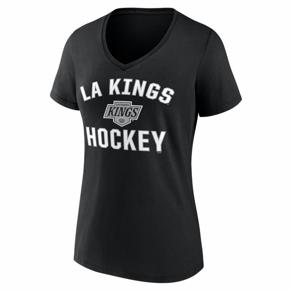 Los Angeles Kings Logo Athletic Women's Arch Victory V-Neck T-Shirt -  NHL T-shirts