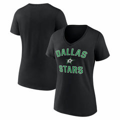 Dallas Stars Logo Athletic Women's Arch Victory V-Neck T-Shirt -  NHL T-shirts