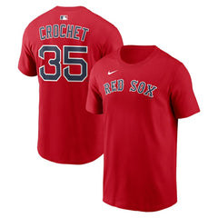 Garrett Crochet Boston Red Sox Nike Name & Number T-Shirt - MLB T-shirts