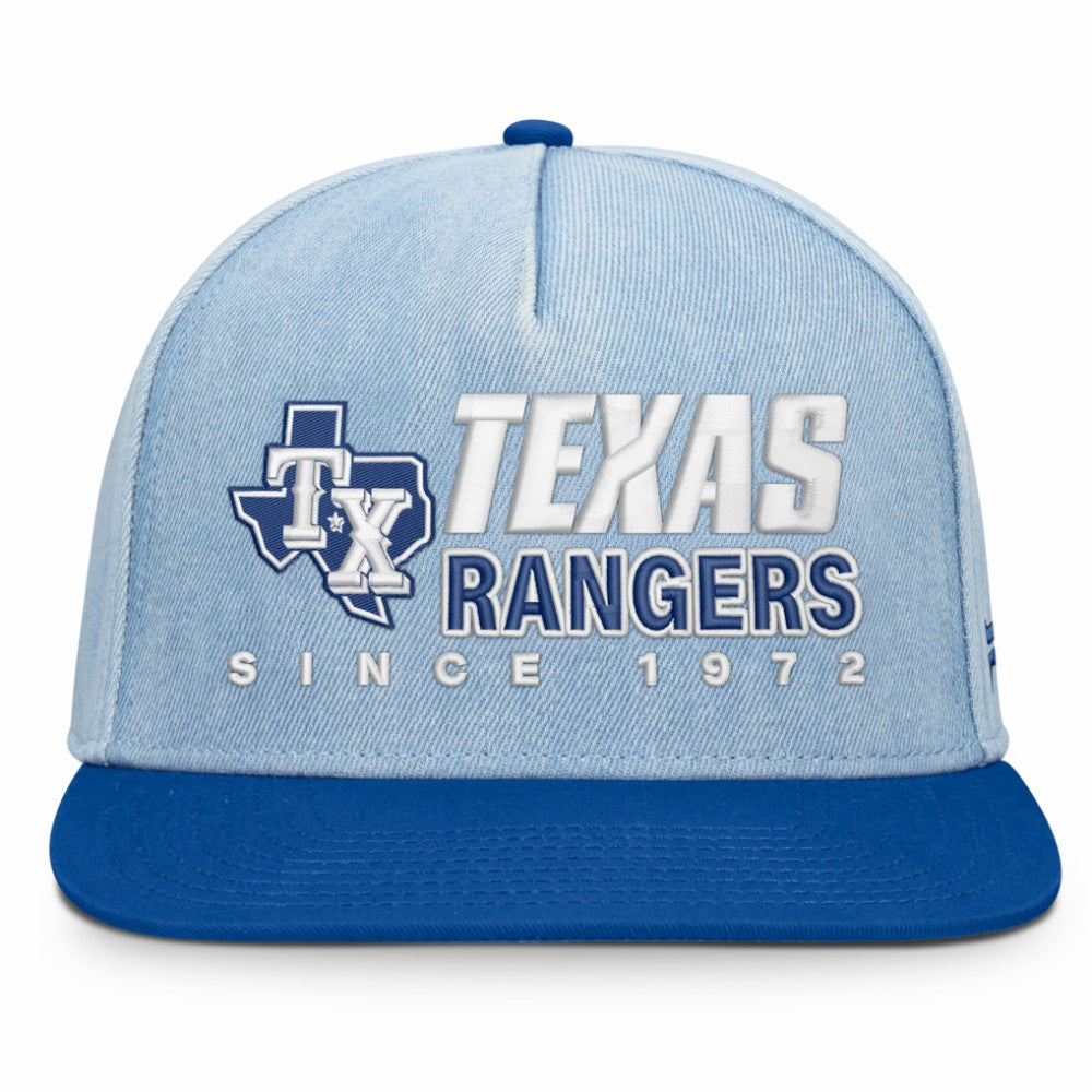 Texas Rangers Fanatics Twinbill Snapback Hat - MLB Hats