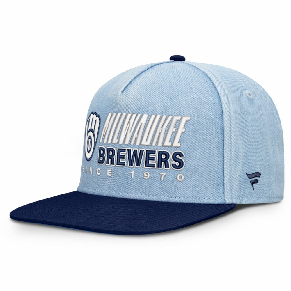 Milwaukee Brewers Fanatics Twinbill Snapback Hat - MLB Hats