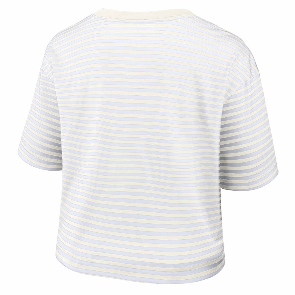 Buffalo Bills Women's Striped Cropped T-Shirt | NFL On sale