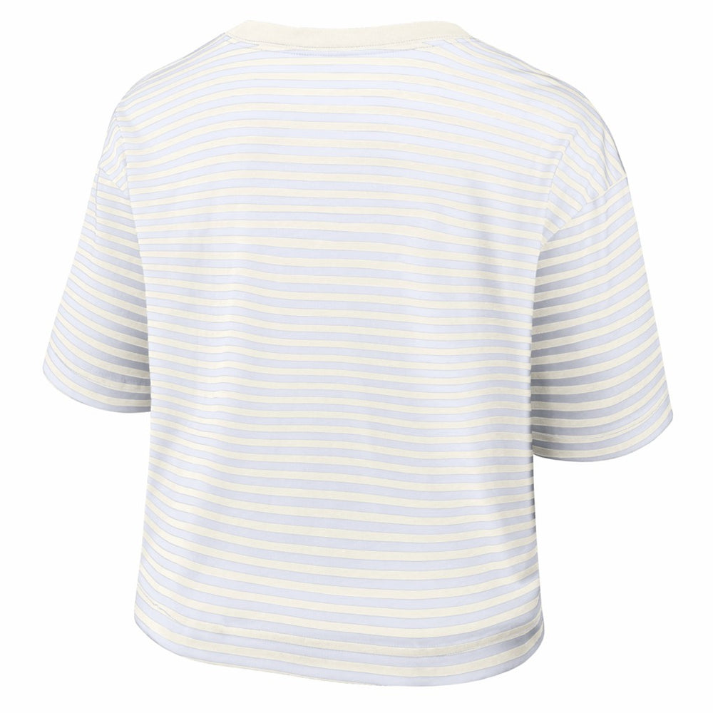 Buffalo Bills Women's Striped Cropped T-Shirt | NFL On sale