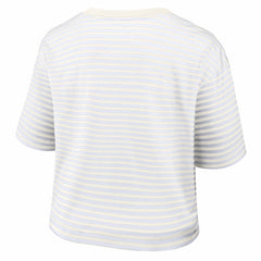 Buffalo Bills Women's Striped Cropped T-Shirt | NFL On sale