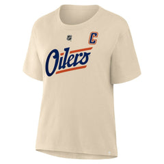 Connor McDavid Edmonton Oilers Fanatics Women's Alternate Name & Number T-Shirt -  NHL T-shirts