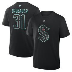 Philipp Grubauer Seattle Kraken Fanatics Authentic Stack Name & Number T-Shirt -  NHL T-shirts