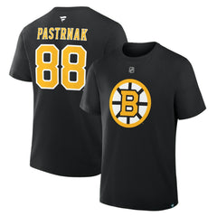 David Pastrnak Boston Bruins Fanatics Authentic Stack Name & Number T-Shirt -  NHL T-shirts
