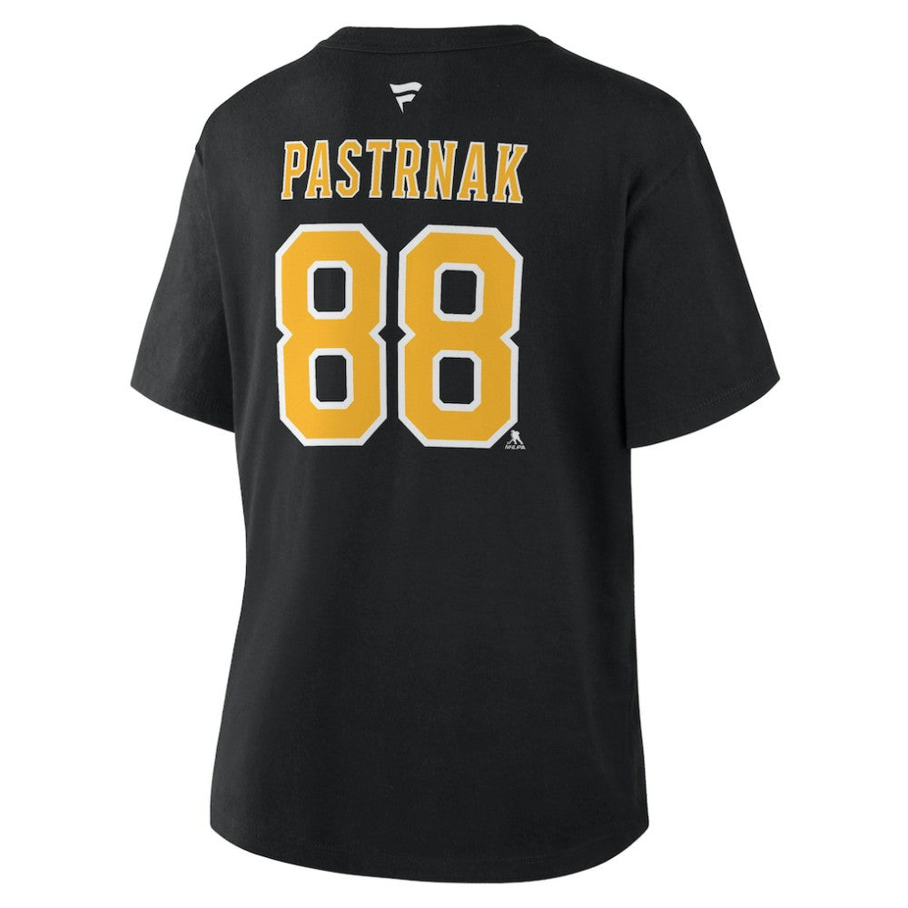 David Pastrnak Boston Bruins Fanatics Women's Authentic Stack Name & Number T-Shirt -  NHL T-shirts