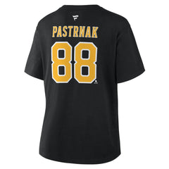 David Pastrnak Boston Bruins Fanatics Women's Authentic Stack Name & Number T-Shirt -  NHL T-shirts