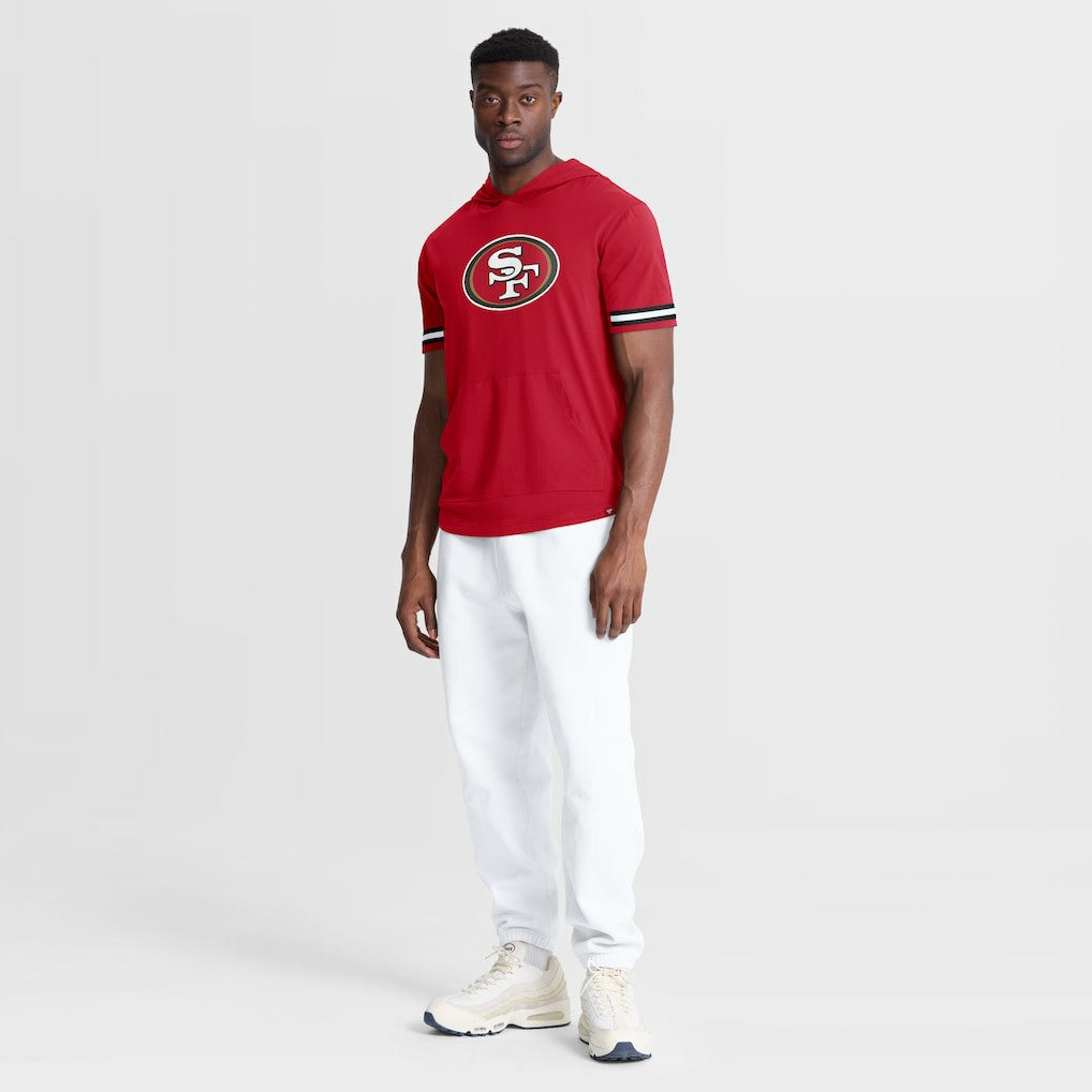 San Francisco 49ers Optimal Play Short Sleeve Hooded T-Shirt | NFL Sale