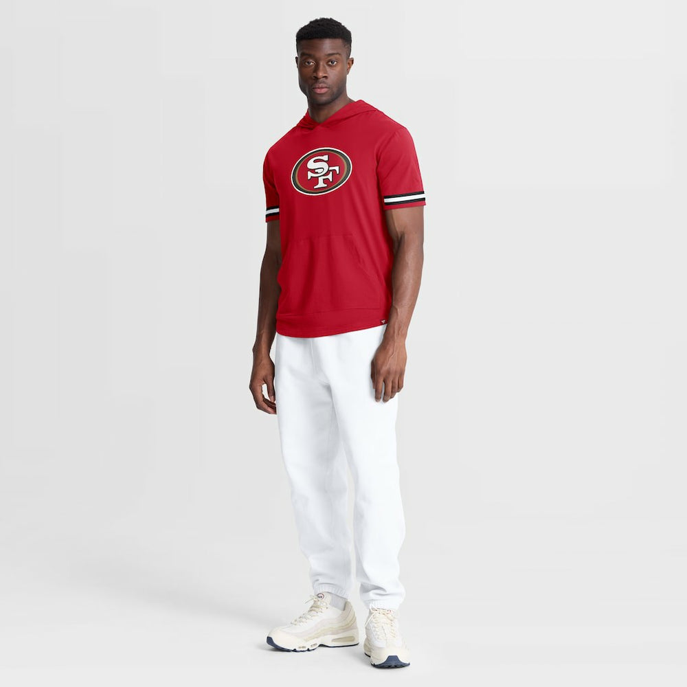 San Francisco 49ers Optimal Play Short Sleeve Hooded T-Shirt | NFL Sale